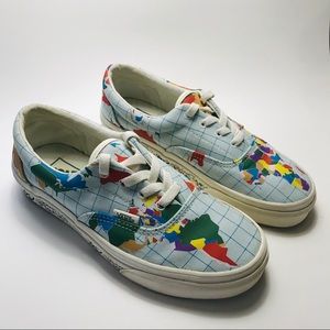 Vans Multicolor World Map Sneakers